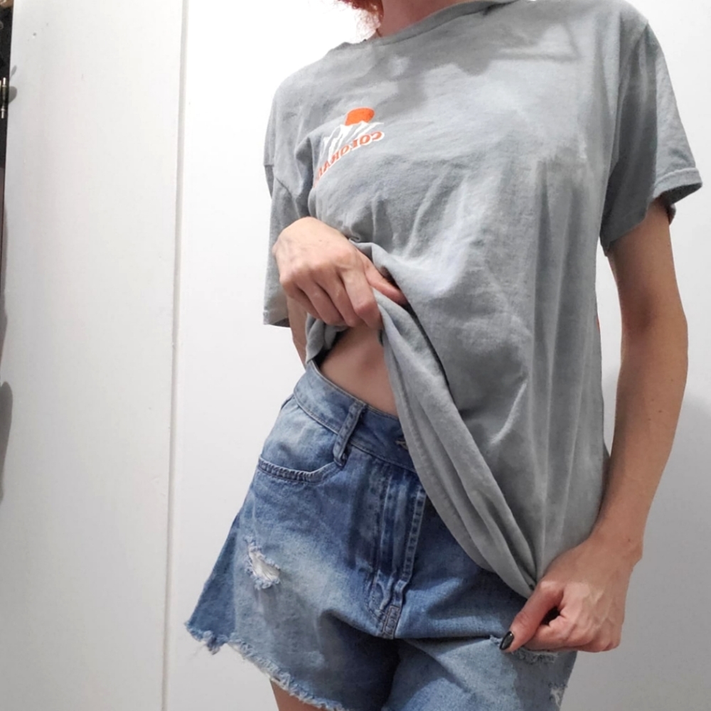 A graphic t-shirt